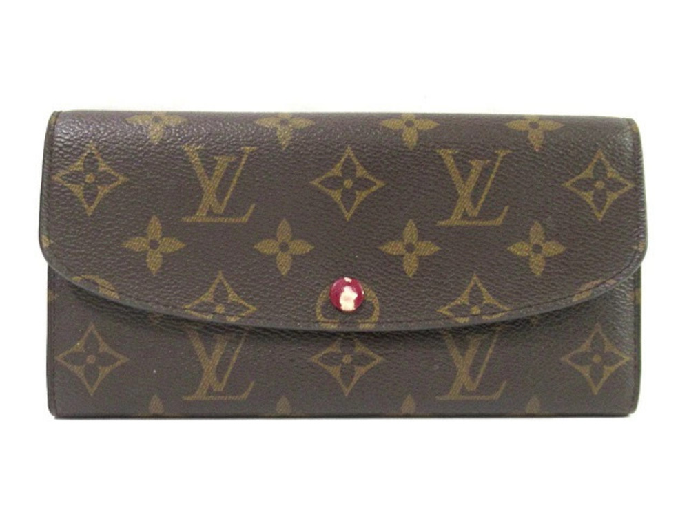 LOUIS VUITTON Portefeuille Emilie Monogram Fuschia Pink
